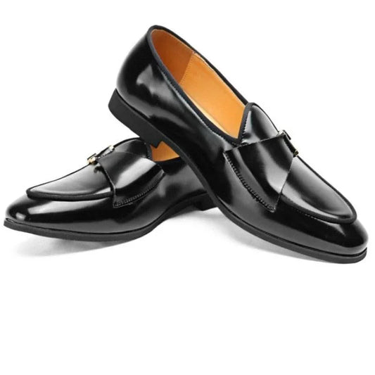 Men Dress Loafers - Hook-Loop, Slip-On Formal Dress Shoes
