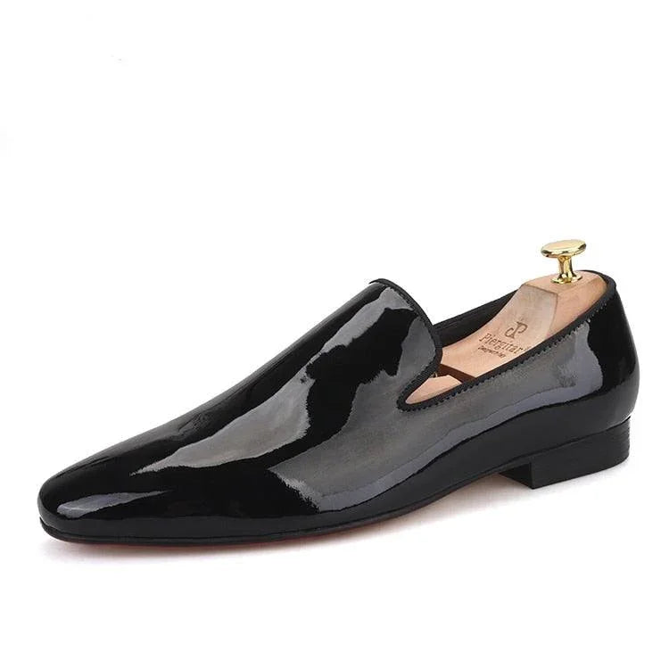 Men Venetian Dress Loafers - Slip-On Flat Formal Dress Shoes