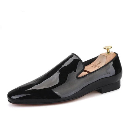 Men Venetian Dress Loafers - Slip-On Flat Formal Dress Shoes