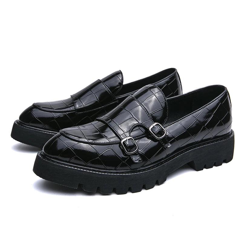 Casual Double Monk Strap Shoes - Monk Strap Shoes - Guocali