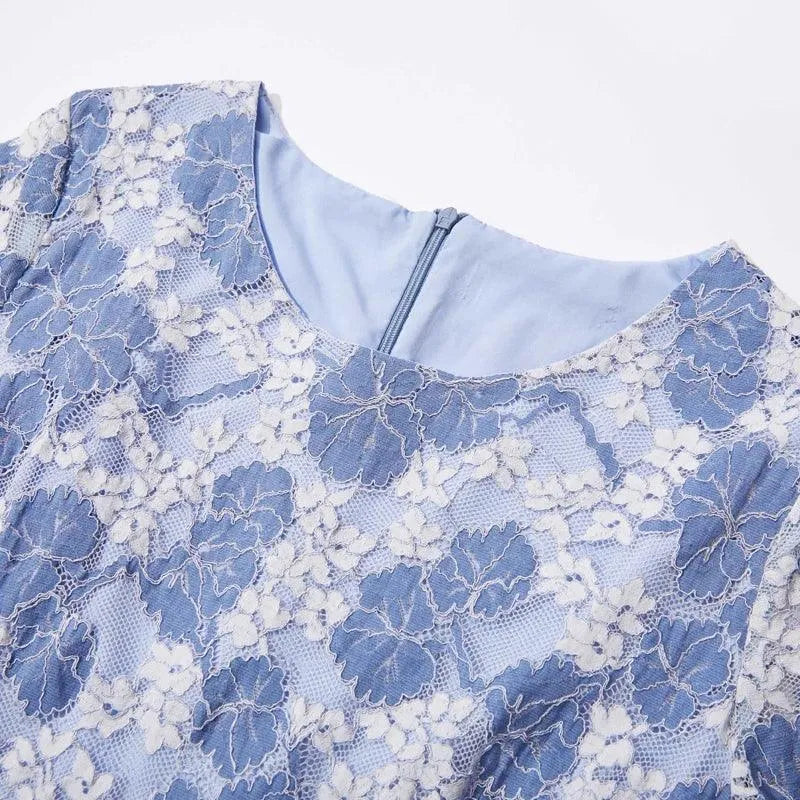 Casual Floral Mid-Length Summer Dress -Guocali