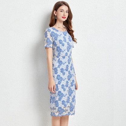 Casual Floral Mid-Length Summer Dress - Summer Dress - Guocali