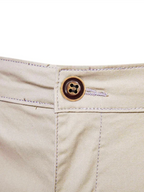 Casual Men Chinos – Mid-Rise Button Closure -Guocali