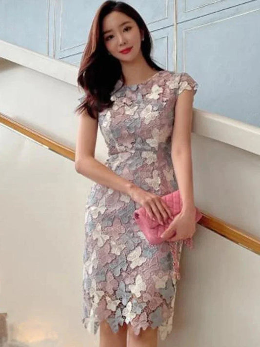Chic Elegant Lace Summer Dress -Guocali