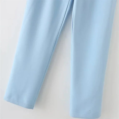 Chic Western Belted Vest Pant Suit -Guocali