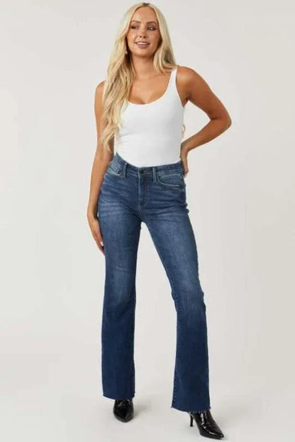 Chic Women Jeans – High-Waist Stretch Denim -Guocali