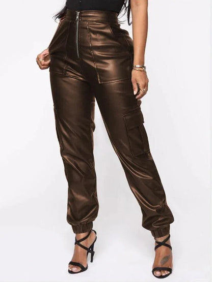 Chic Women's Cargo Pants – High-Waist Stretchable Fit -Guocali