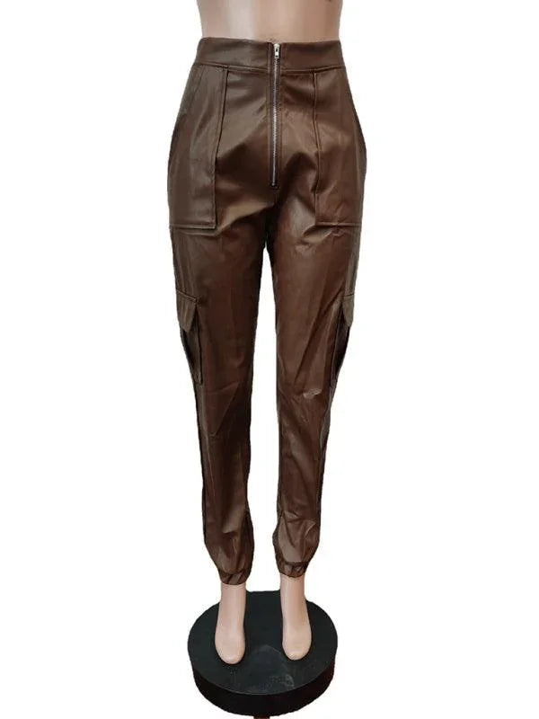 Chic Women's Cargo Pants – High-Waist Stretchable Fit -Guocali