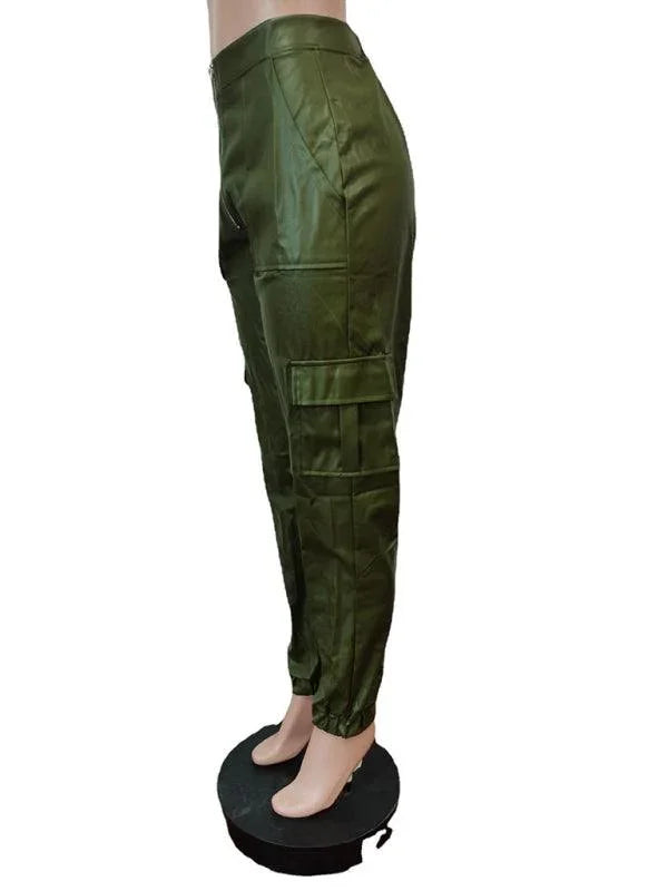 Chic Women's Cargo Pants – High-Waist Stretchable Fit -Guocali