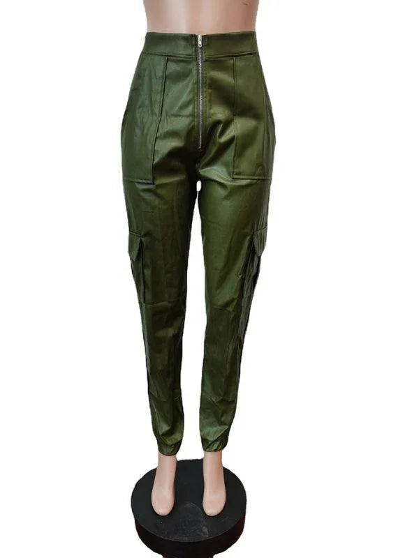 Chic Women's Cargo Pants – High-Waist Stretchable Fit -Guocali