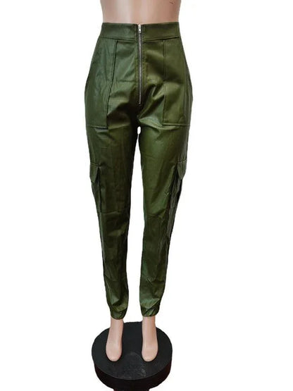 Chic Women's Cargo Pants – High-Waist Stretchable Fit -Guocali
