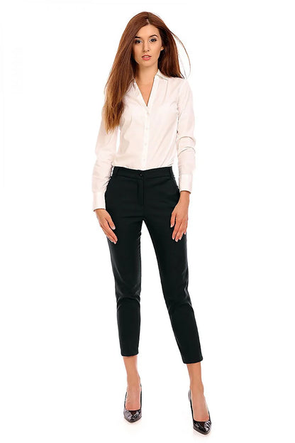 Chic Women Trousers – High-Waist Slim Fit -Guocali