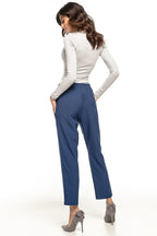 Chic Women Trousers – Mid Rise Pleated Comfort -Guocali