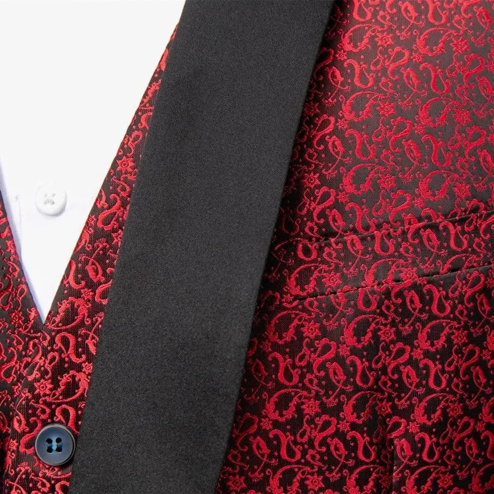 Elegant Men’s Tuxedo Suit - Texture Single-Breasted