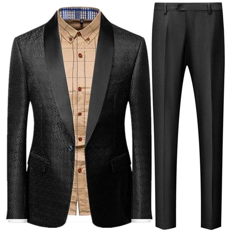 Classic 3-Piece Tuxedo Suit for Men - Wedding Party Attire - Tuxedo Suit - Guocali