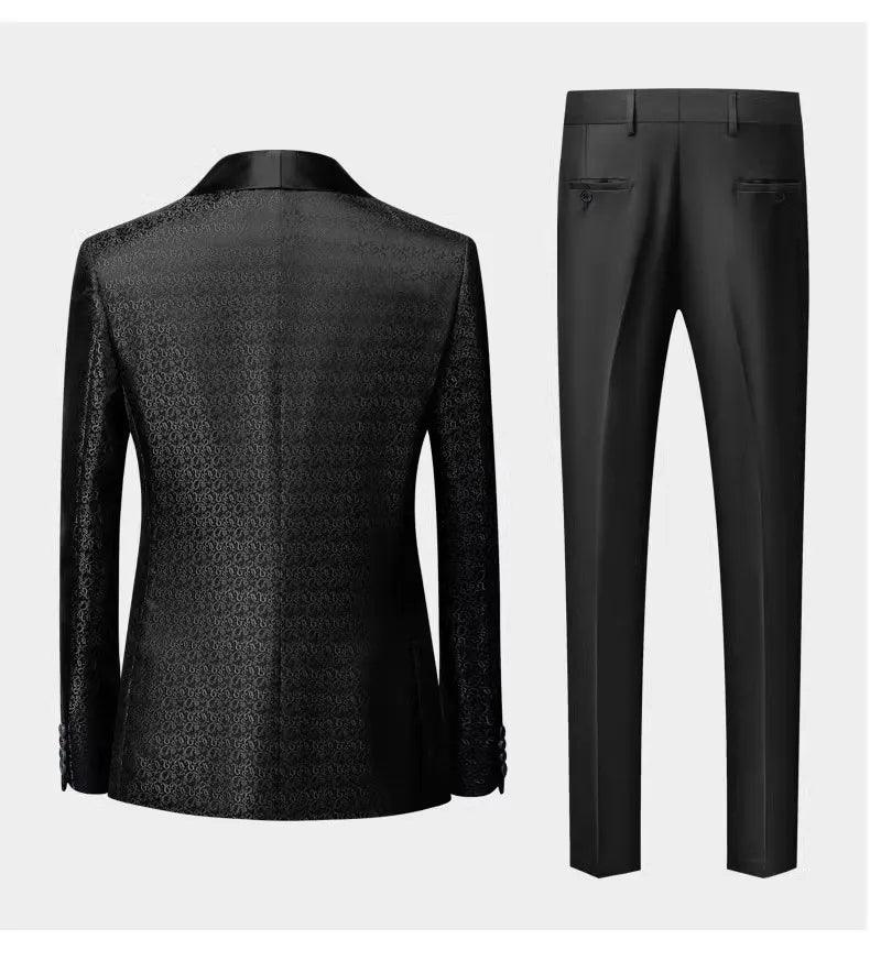 Classic 3-Piece Tuxedo Suit for Men - Wedding Party Attire - Tuxedo Suit - Guocali