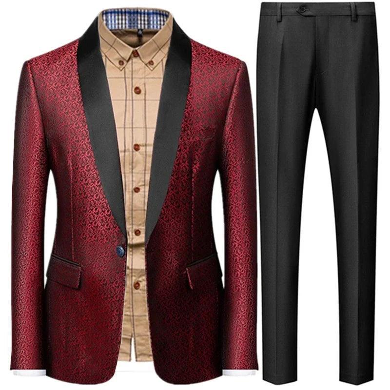 Classic 3-Piece Tuxedo Suit for Men - Wedding Party Attire - Tuxedo Suit - Guocali