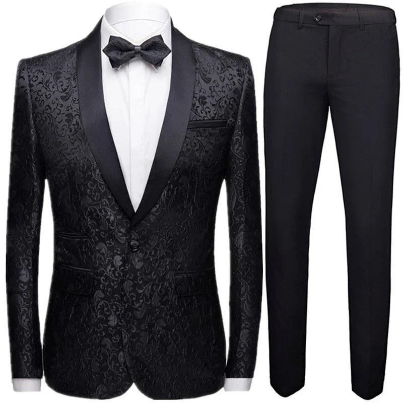 Classic 3-Piece Tuxedo Suit for Men - Wedding Party Attire - Tuxedo Suit - Guocali