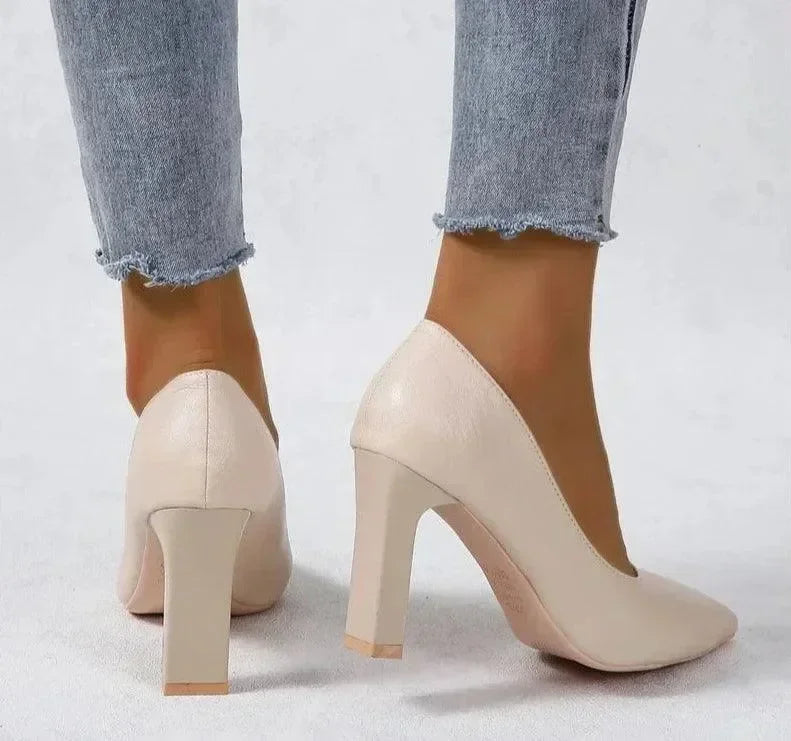 Classic Heel Women Pumps Pointed Toe