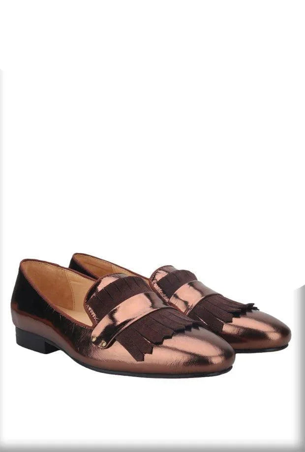 Men Kiltie Dress Loafers - Slip-On Formal Dress Shoes