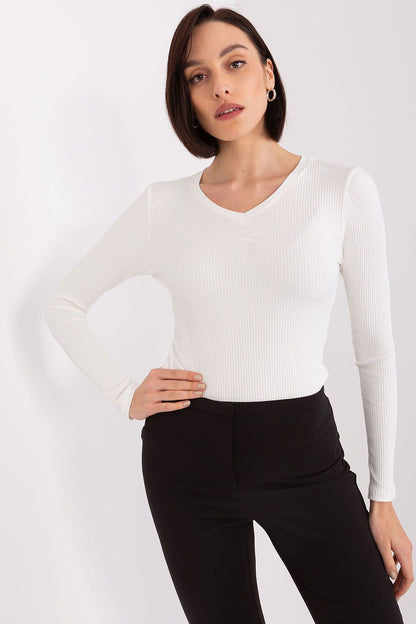 Women's Cotton Blouse - Solid Waist Length