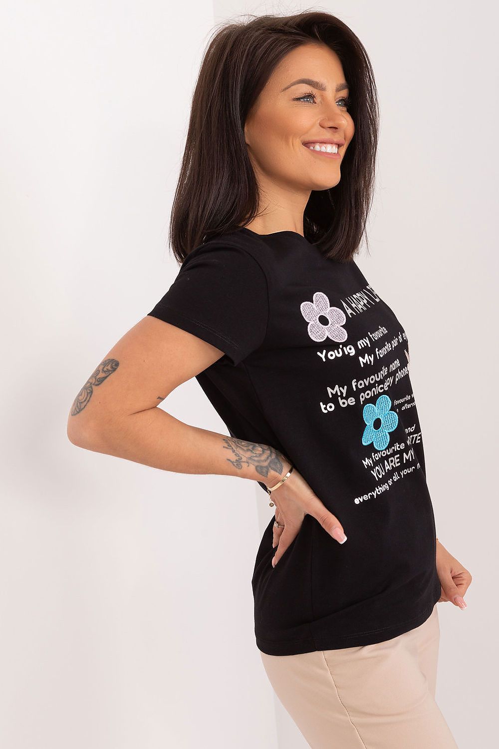 Women's Casual Blouse - Embroidered Waist Length