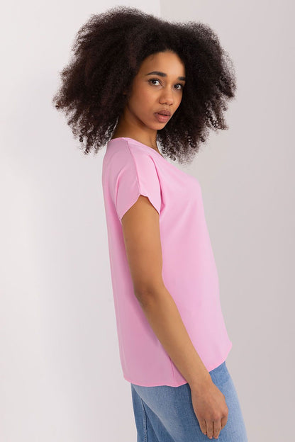 Women's Casual Blouse - Solid Hip Length