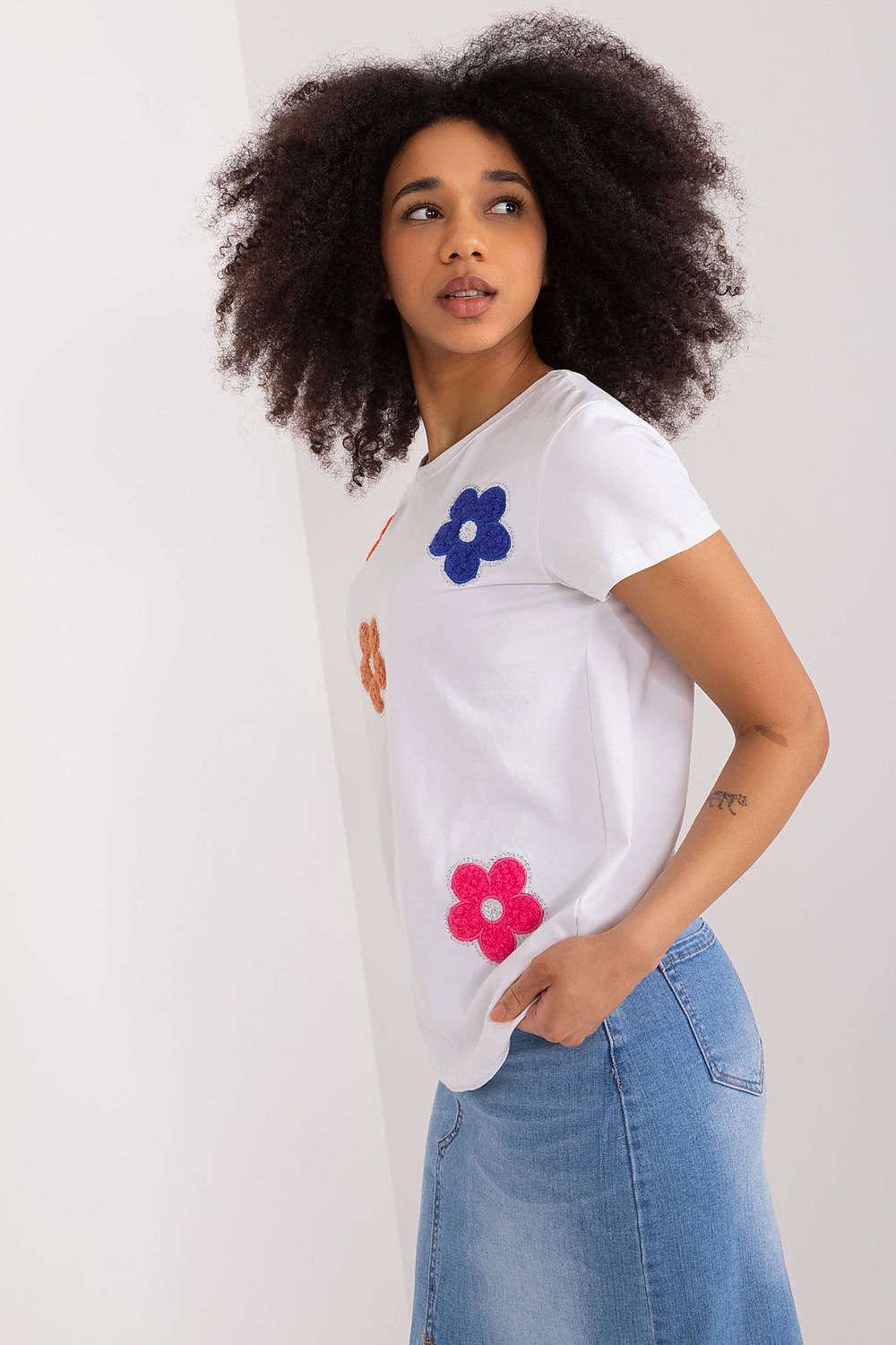 Women's Casual Blouse - Floral Hip Length