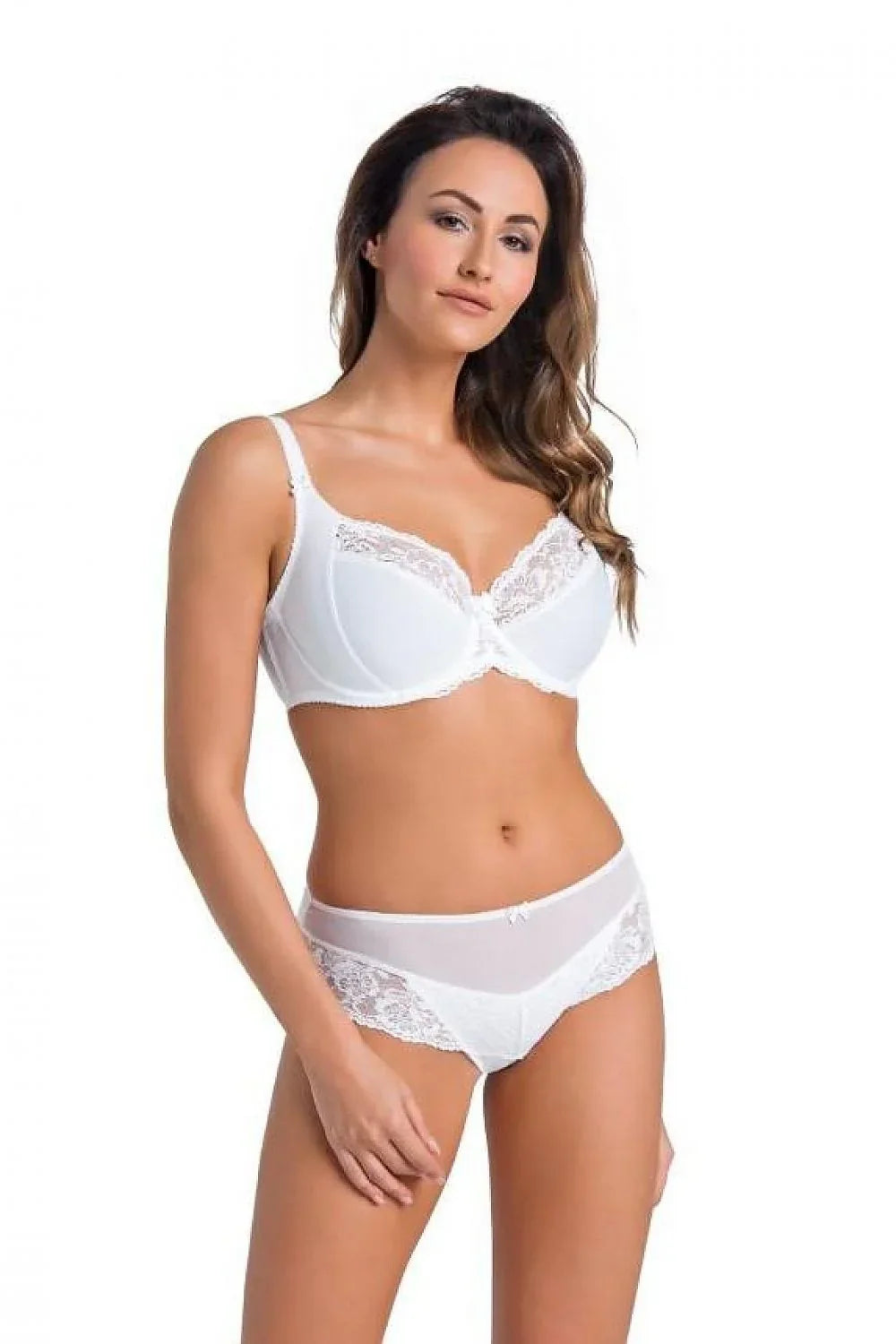 Women Solid Lace Sleep Underwire Bra