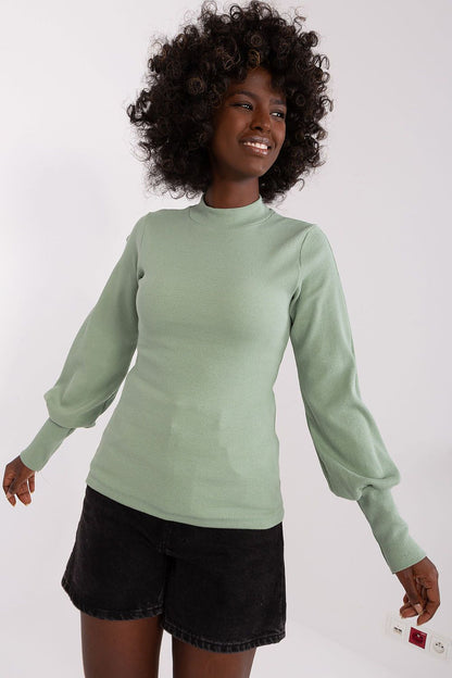 Women's Long Sleeve Blouse - Solid Waist Length