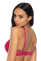 Women Demi Lace Underwire Padded Bra