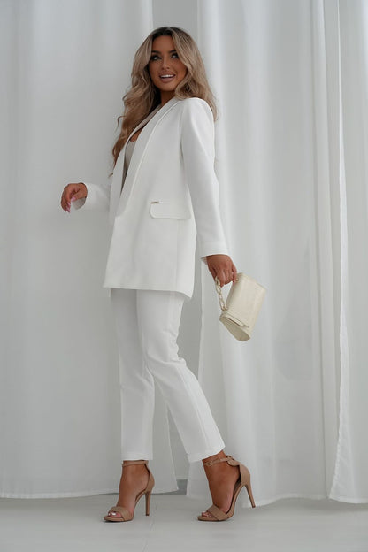 Elegant Women's Trousers – High-Waist Solid Comfort