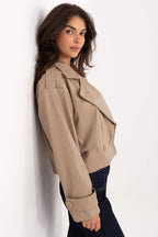 Women's Cropped Coat - With Lining Chic, Elegant, Casual