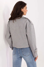 Women's Cropped Coat - With Lining Chic, Elegant, Casual