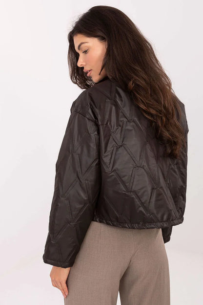 Women's Quilted Jacket - Lightweight Elegant - Brown