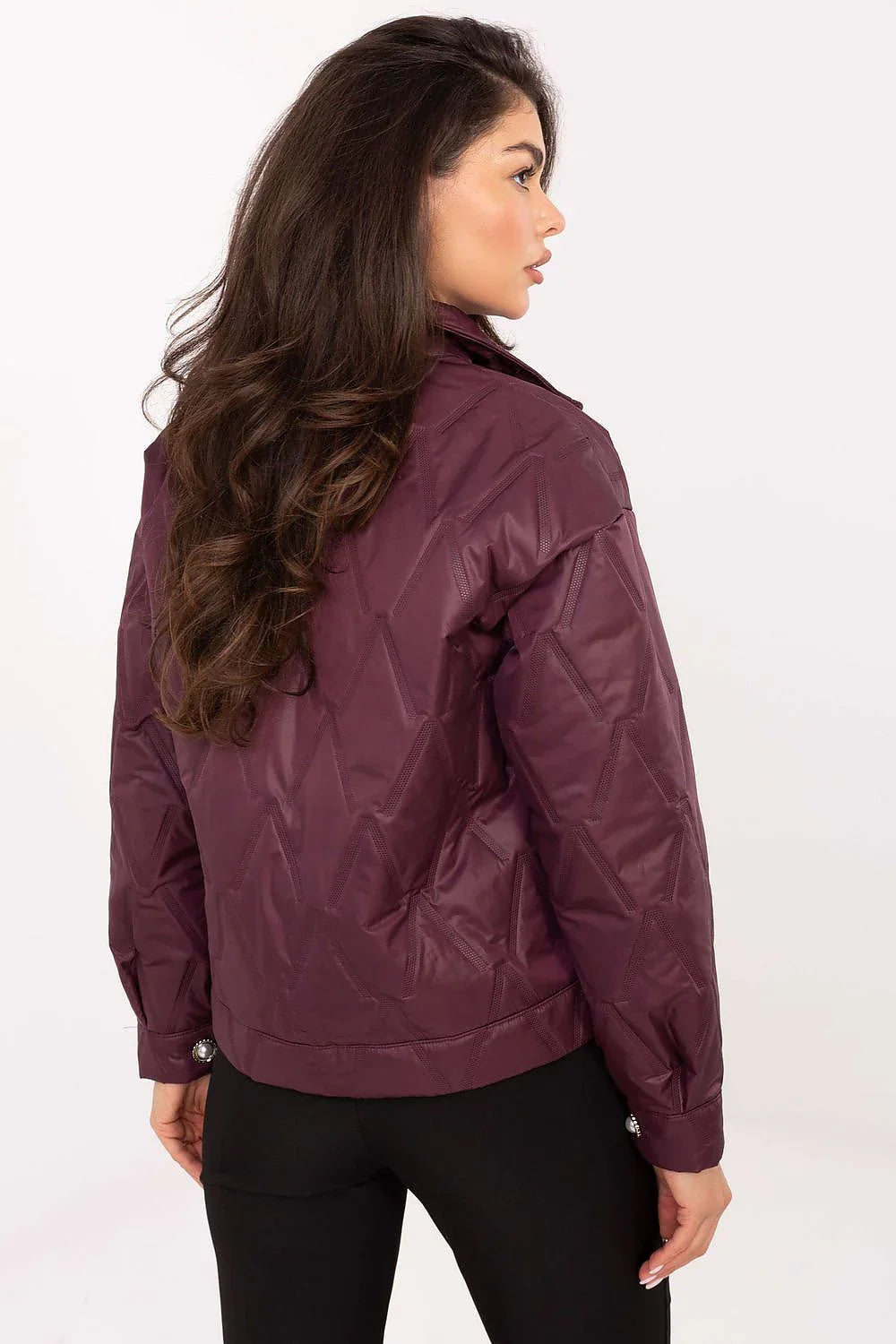 Women's Quilted Jacket - Lightweight Elegant - Brown
