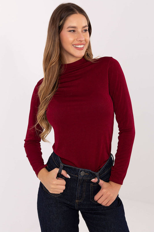 Women's Long Sleeve Blouse - Solid Waist Length