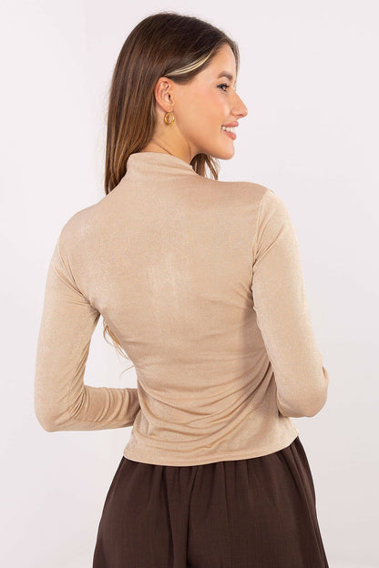 Women's Long Sleeve Blouse - Solid Waist Length