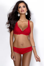 Women Lace Mesh Cotton Underwire Bra