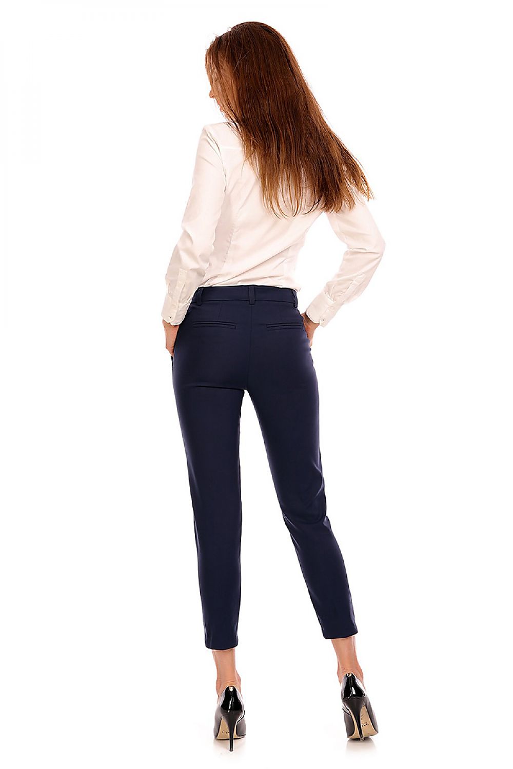 Elegant Women Trousers – High-Rise Tapered Leg