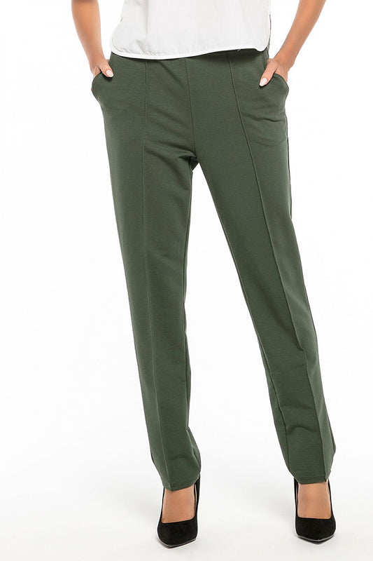 Elegant Women Trousers – Mid Rise Stretch