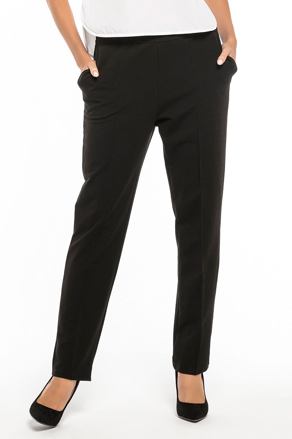 Elegant Women Trousers – Mid Rise Elastic