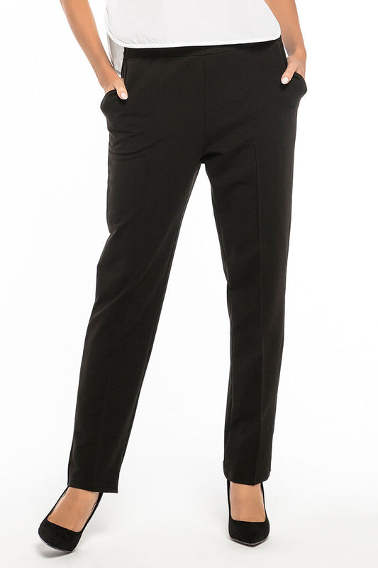Elegant Women Trousers – Mid Rise Elastic