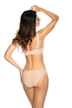 Women Jacquard Lace Padded Underwire Bra