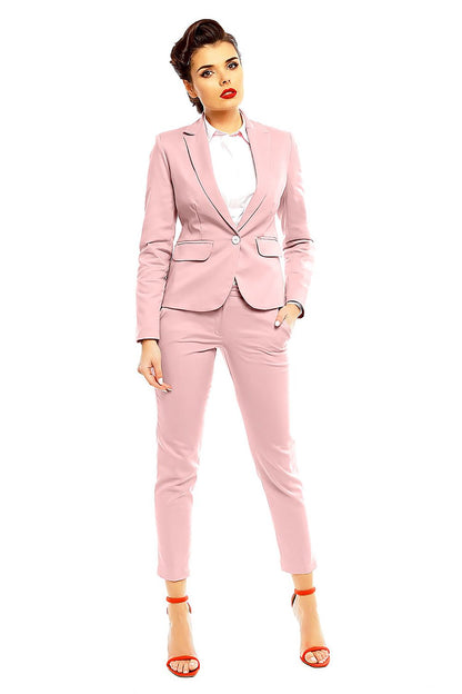Elegant Women Cropped Pants – High-Rise Slim Fit