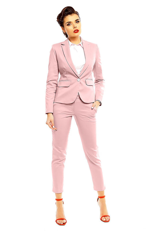 Elegant Women Cropped Pants – High-Rise Slim Fit