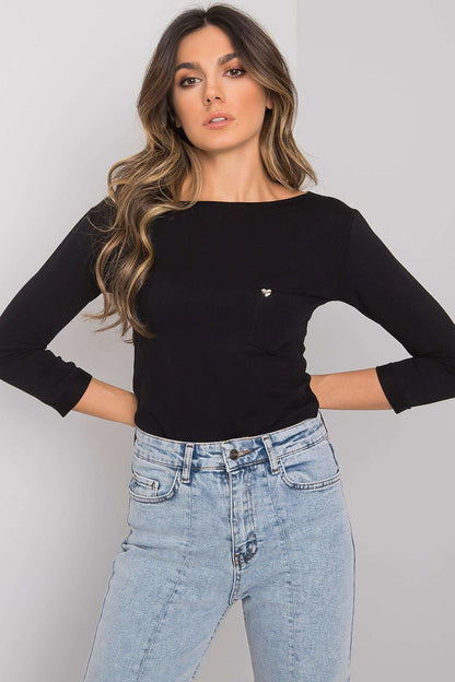 Women's Casual Blouse - Solid Waist Length