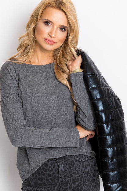 Women's Cotton Blouse - Solid Cropped Length