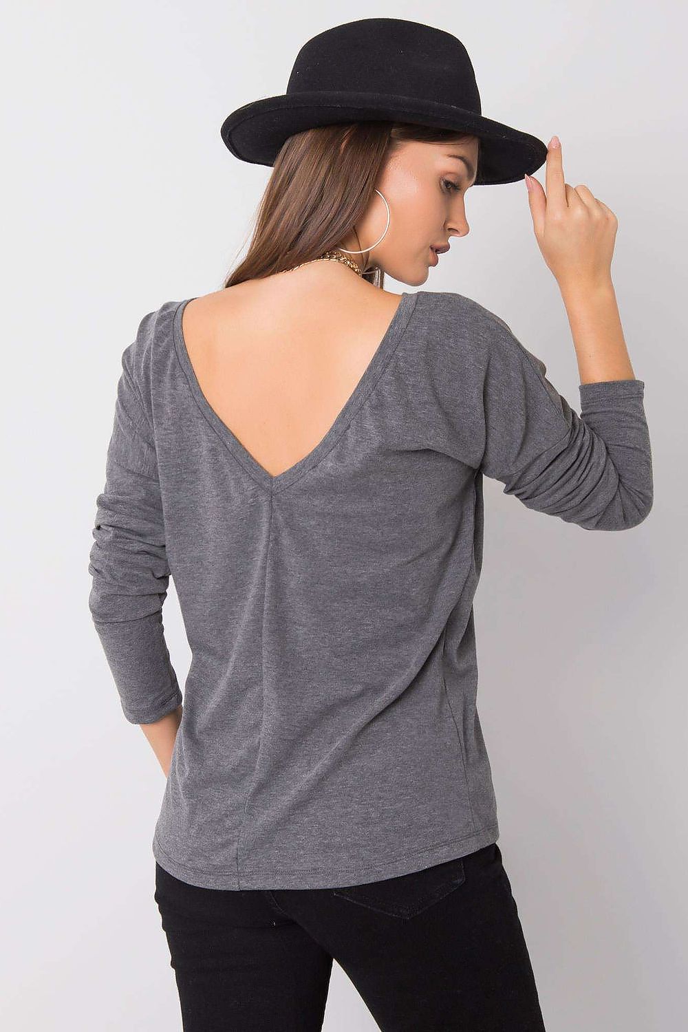 Women's Casual Blouse - Solid Hip Length