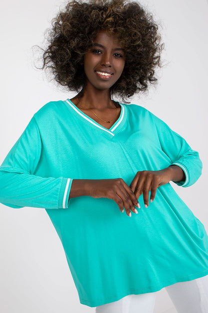 Women's Casual Blouse - Solid Hip Length